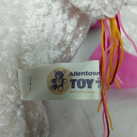 Allentown Toy White Unicorn Plush Stuffed Animal 17 Inch - Picture 5 of 7